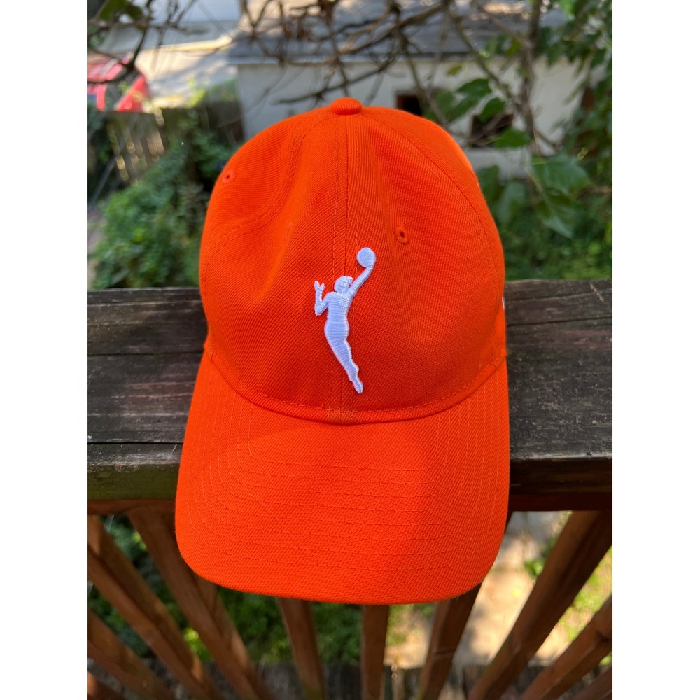 New Era WNBA 9TWENTY Adjustable Hat Orange White Logo Basketball Cap